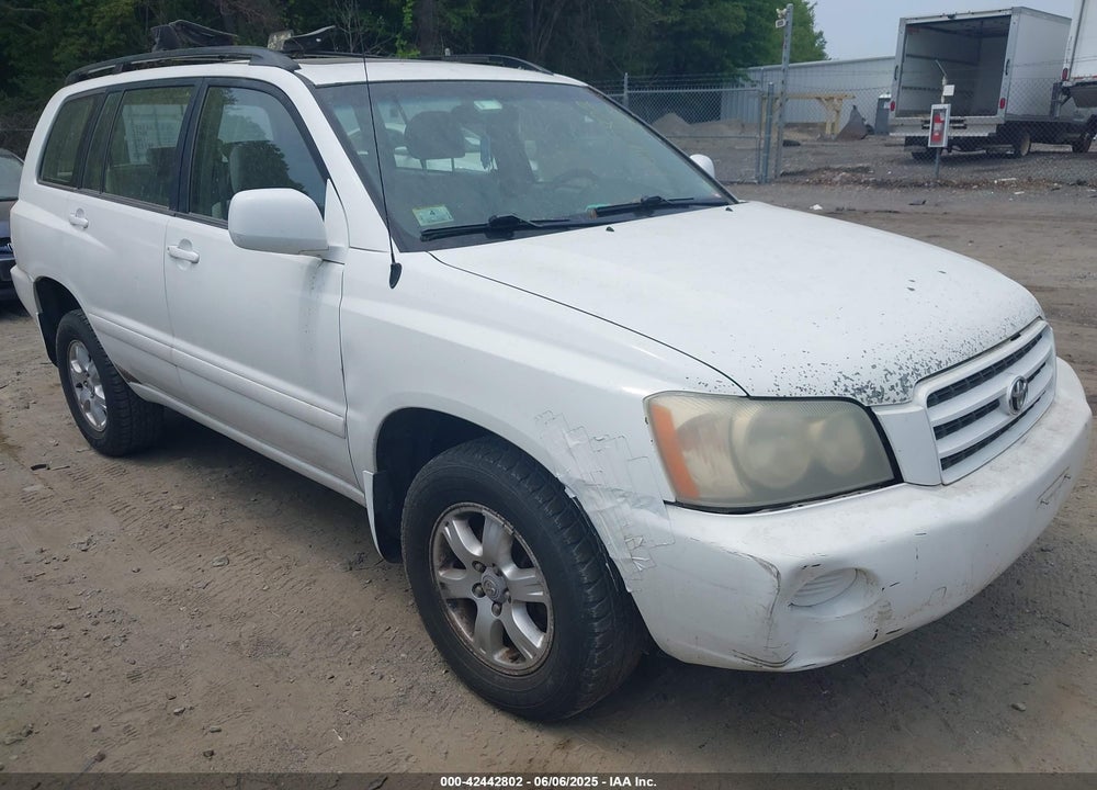 2001 TOYOTA HIGHLANDER V6 VIN: JTEGF21A810003807
