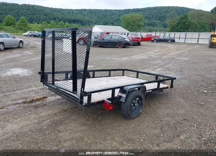 2023 TRACTOR SUPPLY 5X8  WOOD FLOOR UTILITY  TRAILER VIN: 4YMBU0817PG067882