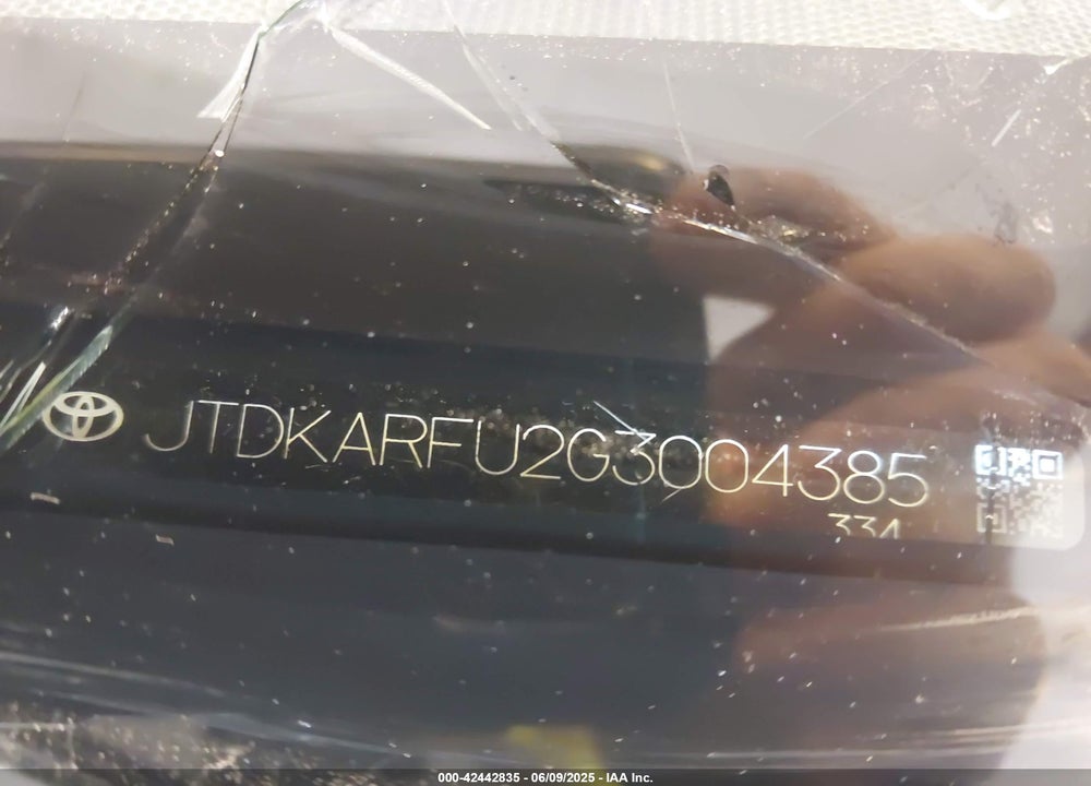 2016 TOYOTA PRIUS VIN: JTDKARFU2G3004385