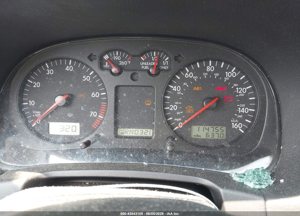 2001 VOLKSWAGEN JETTA GLS VIN: 3VWSD29M11M031395