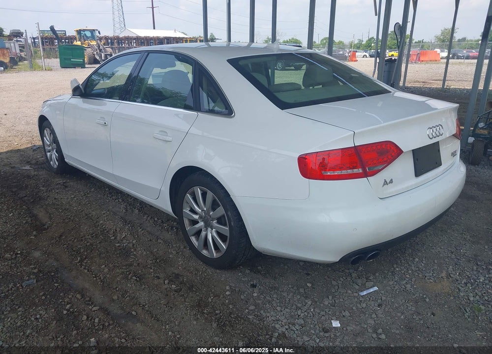 2011 AUDI A4 2.0T PREMIUM VIN: WAUHFAFL9BN039357