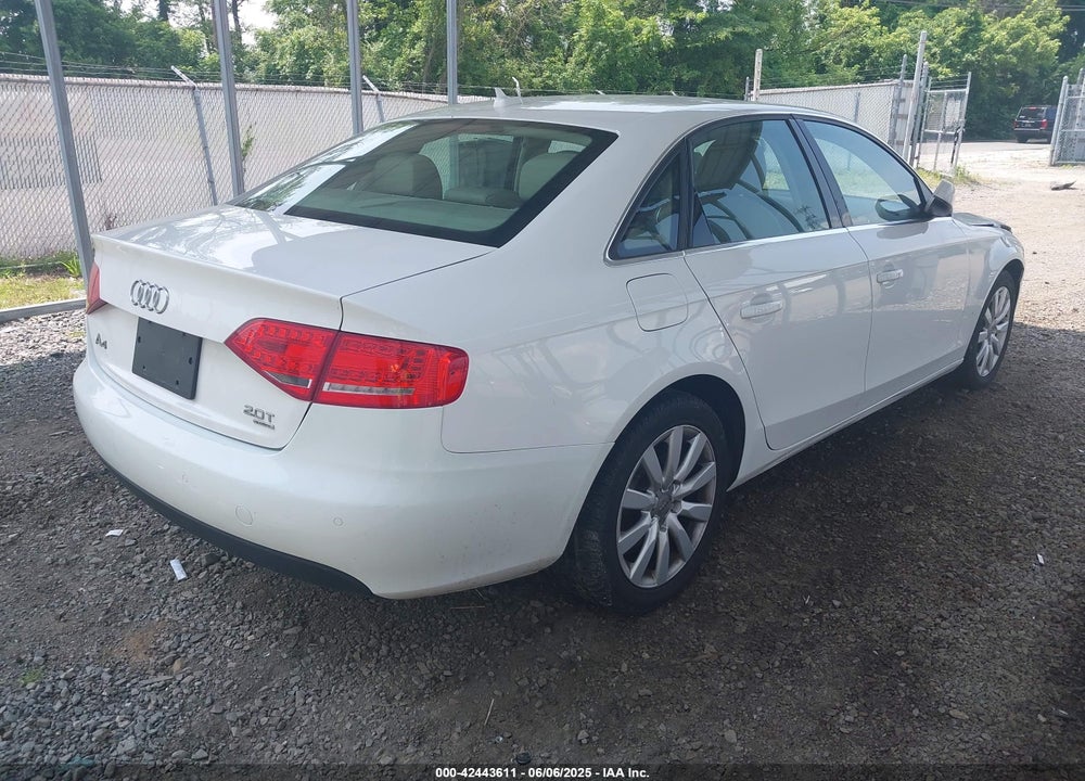 2011 AUDI A4 2.0T PREMIUM VIN: WAUHFAFL9BN039357