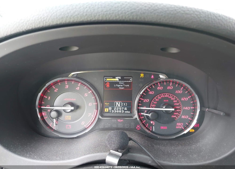 2015 SUBARU WRX LIMITED VIN: JF1VA1J66F8832647
