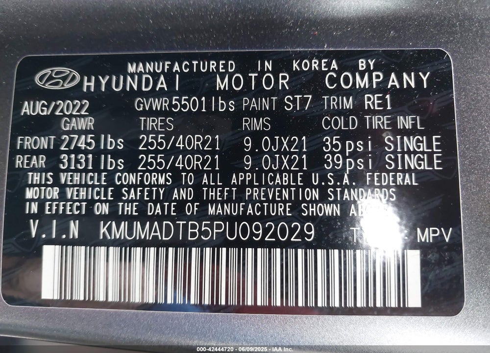 2023 GENESIS GV70 VIN: KMUMADTB5PU092029