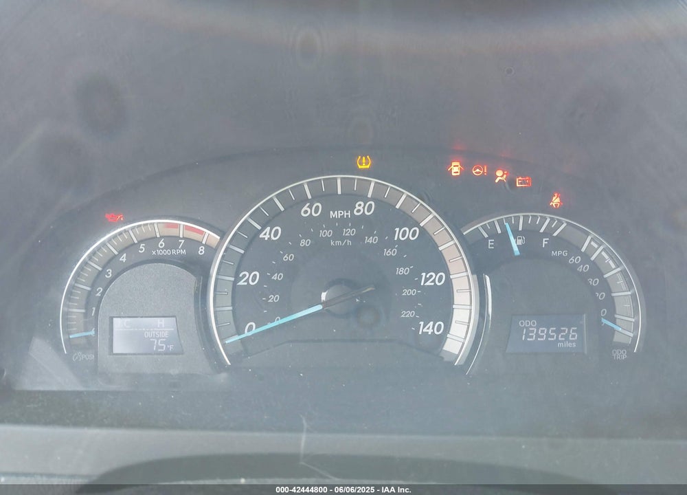 2012 TOYOTA CAMRY VIN: 4T1BF1FK6CU622889