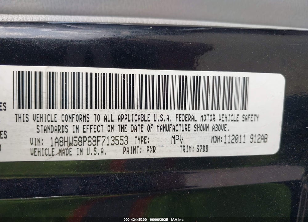 2009 CHRYSLER ASPEN LIMITED VIN: 1A8HW58P69F713553