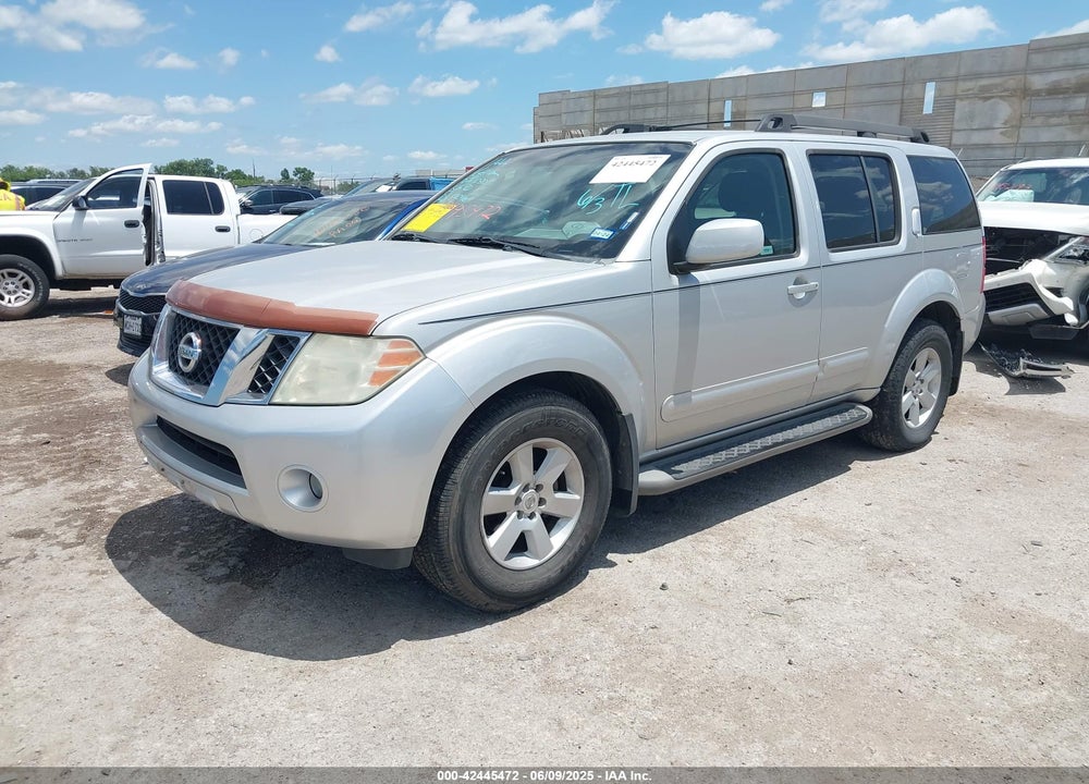 2008 NISSAN PATHFINDER VIN: 5N1AR18U28C624573