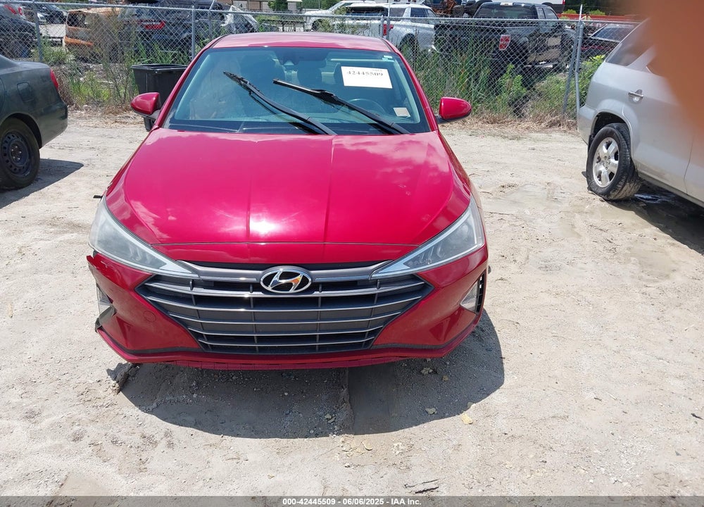 2019 HYUNDAI ELANTRA SEL VIN: KMHD84LF2KU842850