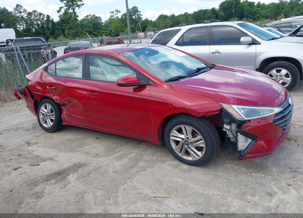 2019 HYUNDAI ELANTRA SEL VIN: KMHD84LF2KU842850