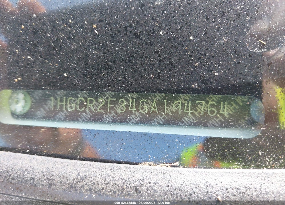2016 HONDA ACCORD VIN: 1HGCR2F34GA194764
