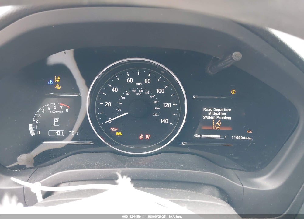 2019 HONDA HR-V VIN: 3CZRU6H59KM703671