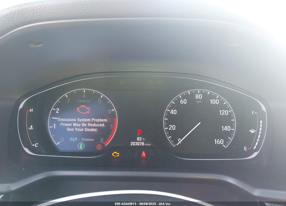 2019 HONDA ACCORD VIN: 1HGCV1F32KA019220