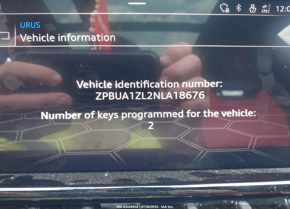 2022 LAMBORGHINI URUS GRAPHITE CAPSULE/PEARL CAPSULE VIN: ZPBUA1ZL2NLA18676