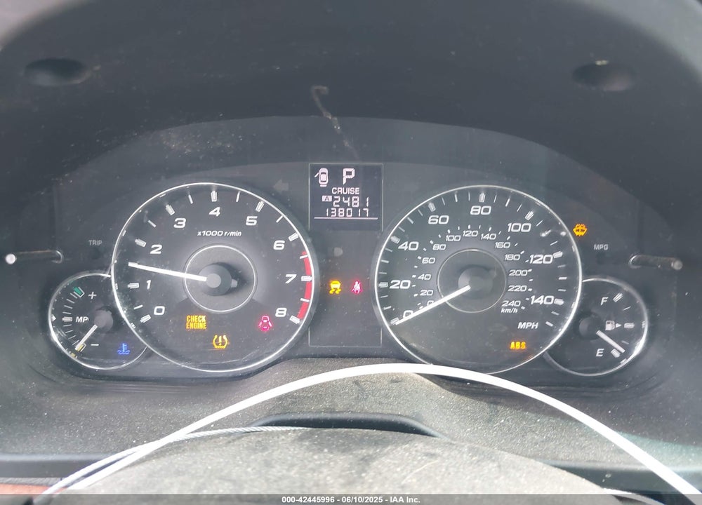2011 SUBARU LEGACY VIN: 4S3BMBK65B3249146