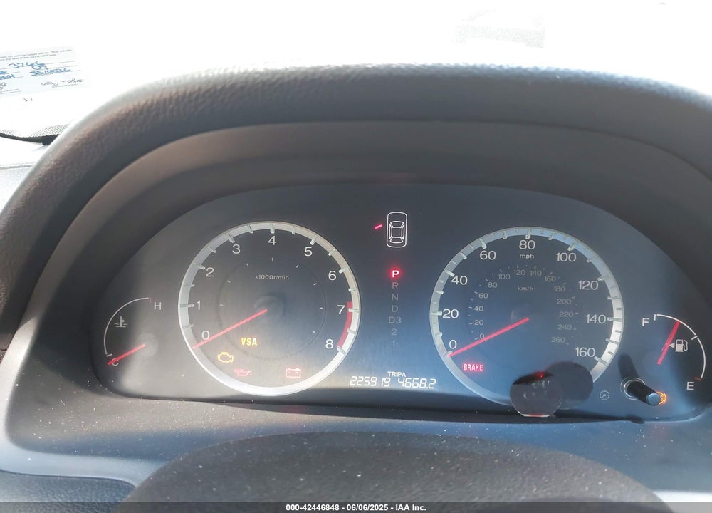 2009 HONDA ACCORD VIN: 1HGCP36869A023766