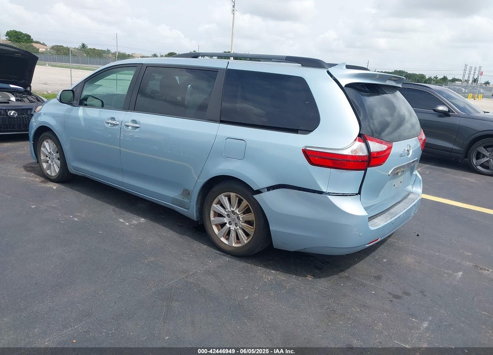 2015 TOYOTA SIENNA LIMITED PREMIUM 7 PASSENGER VIN: 5TDDK3DC0FS127743