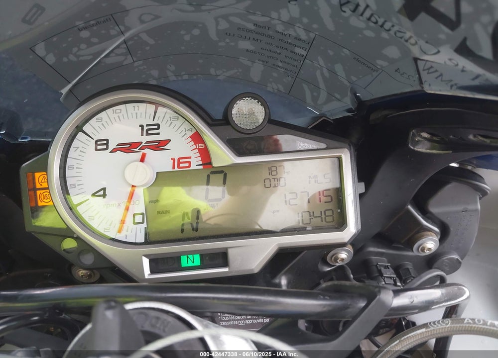 2018 BMW S 1000 RR VIN: WB10D6004JZ711234