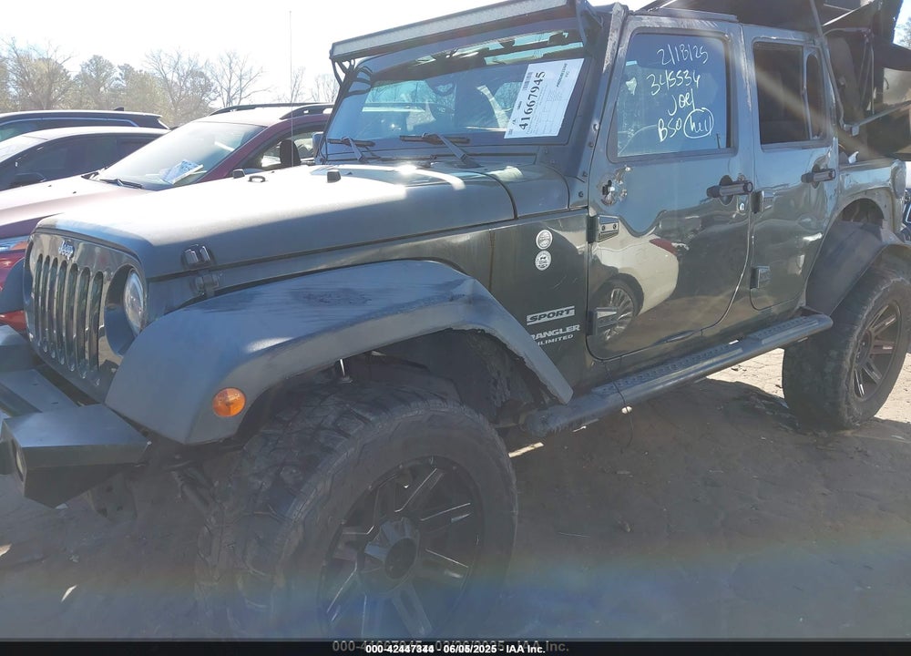 2016 JEEP WRANGLER UNLIMITED VIN: 1C4BJWDG6GL116747
