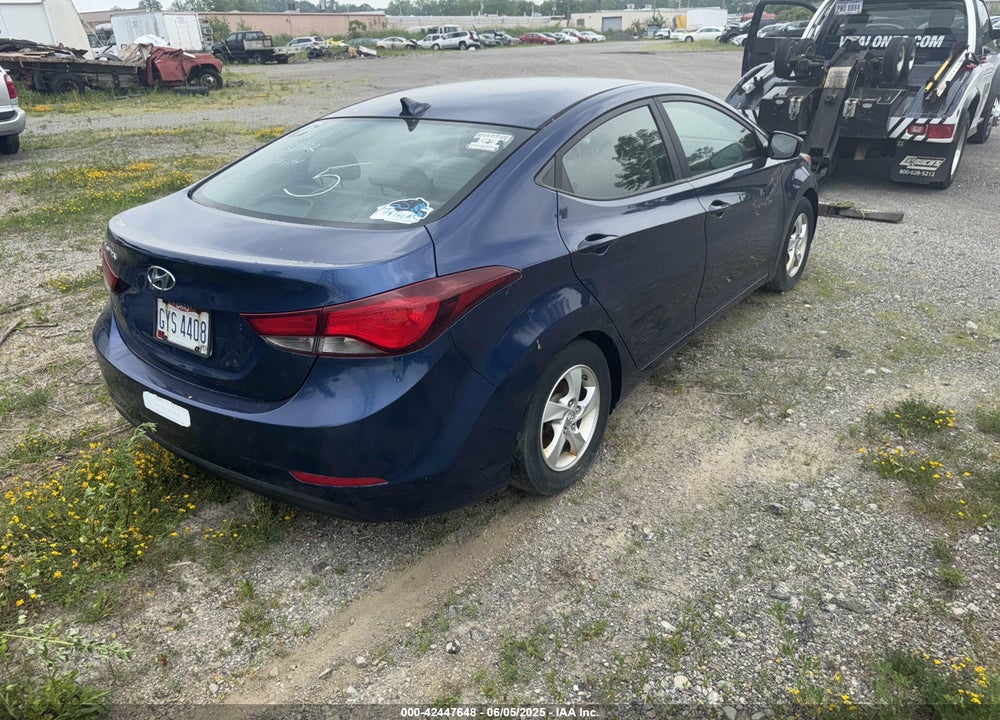 2015 HYUNDAI ELANTRA VIN: 5NPDH4AE5FH606126