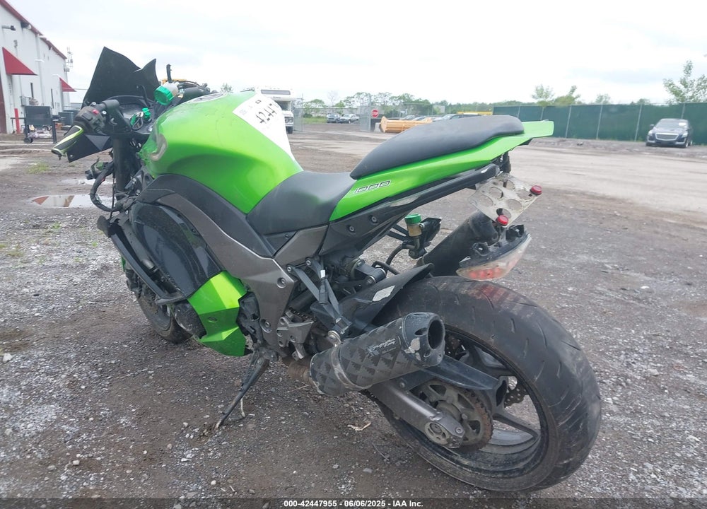 2012 KAWASAKI ZX1000 G VIN: JKAZXCG15CA016223