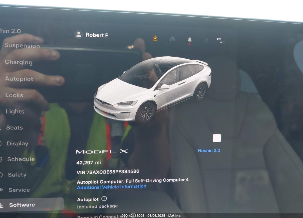 2023 TESLA MODEL X VIN: 7SAXCBE55PF384586