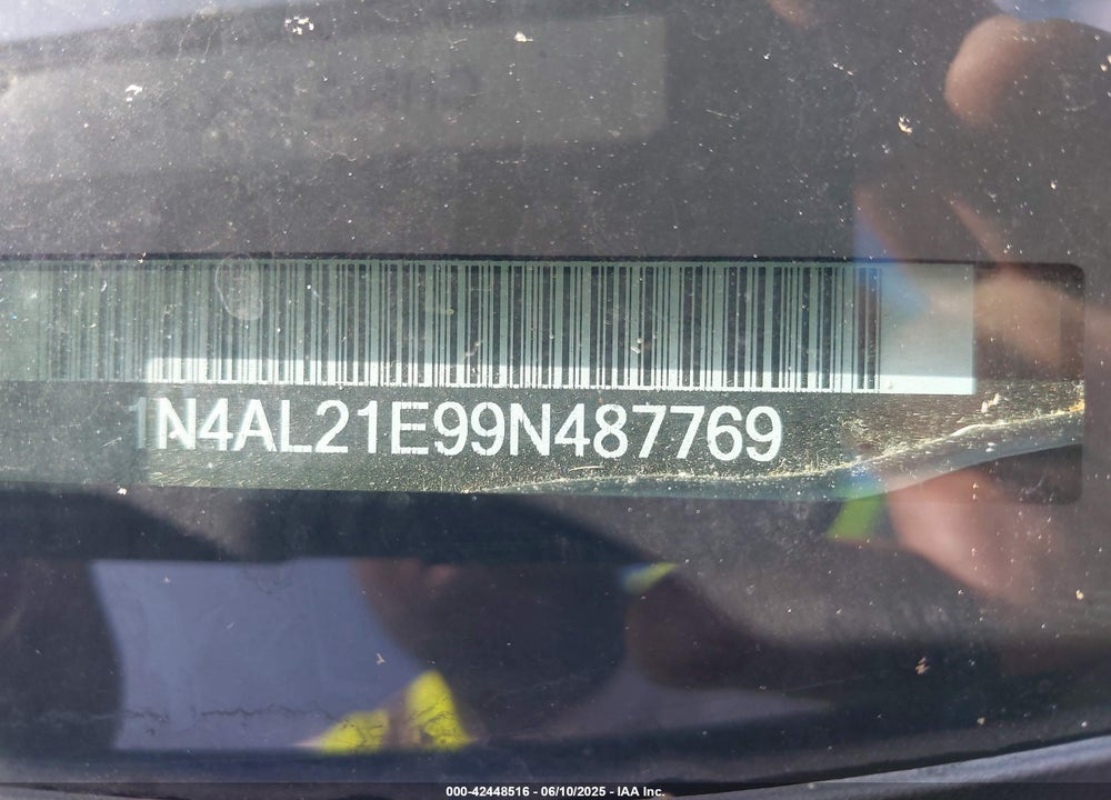 2009 NISSAN ALTIMA VIN: 1N4AL21E99N487769