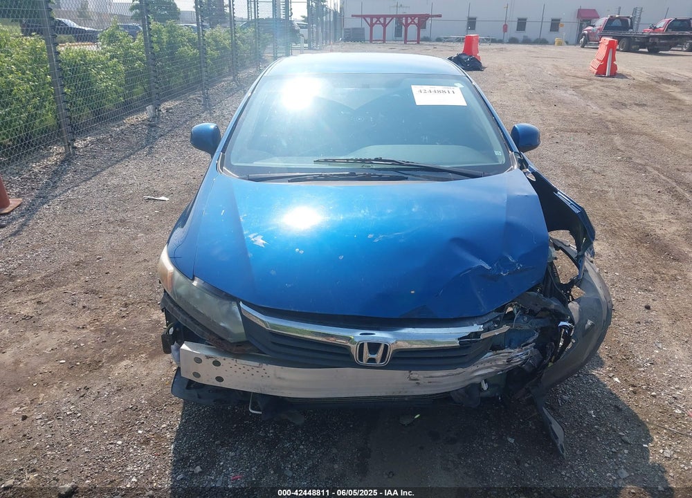2012 HONDA CIVIC VIN: 19XFB2F55CE067854