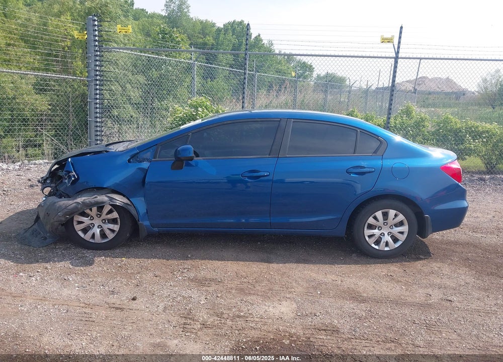 2012 HONDA CIVIC VIN: 19XFB2F55CE067854