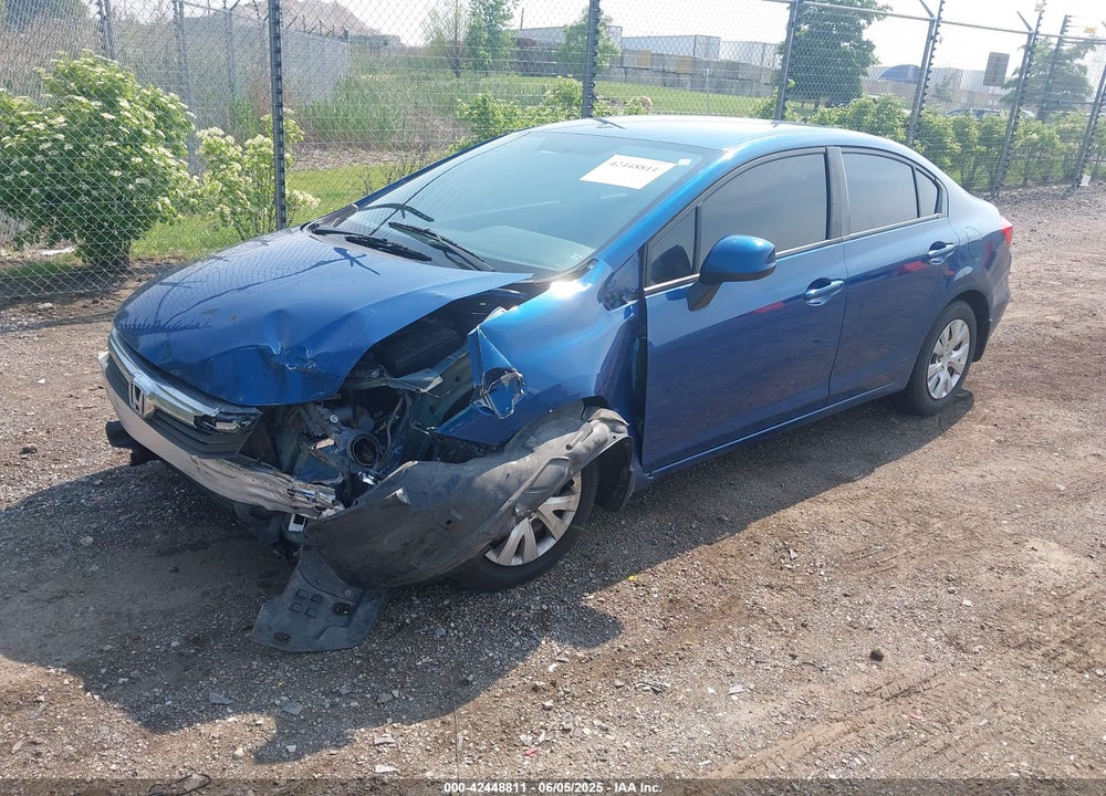 2012 HONDA CIVIC VIN: 19XFB2F55CE067854