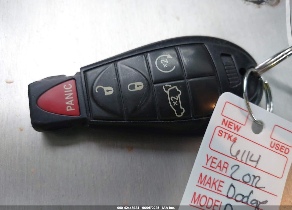 2012 DODGE DURANGO CREW VIN: 1C4RDHDG3CC169675