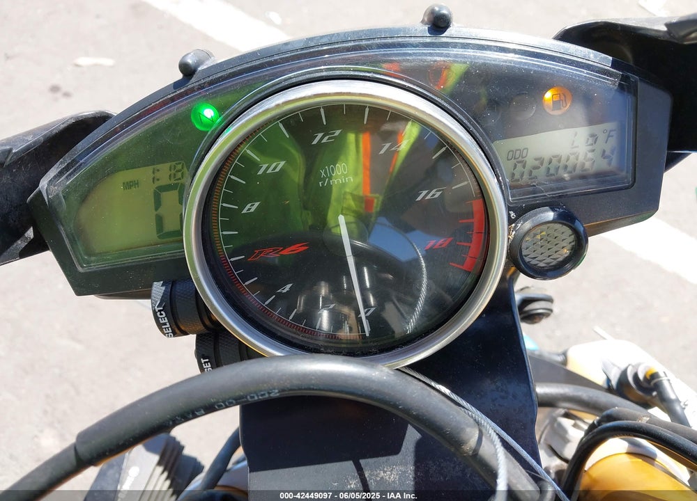 2008 YAMAHA YZFR6 VIN: JYARJ16E38A005546