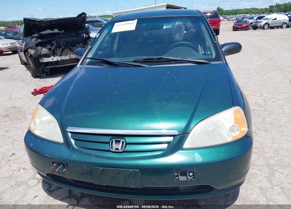 2001 HONDA CIVIC VIN: 1HGEN26471L000172