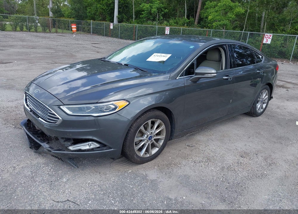 2017 FORD FUSION SE VIN: 3FA6P0HDXHR148607