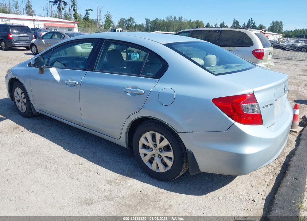 2012 HONDA CIVIC LX VIN: 19XFB2F58CE307494