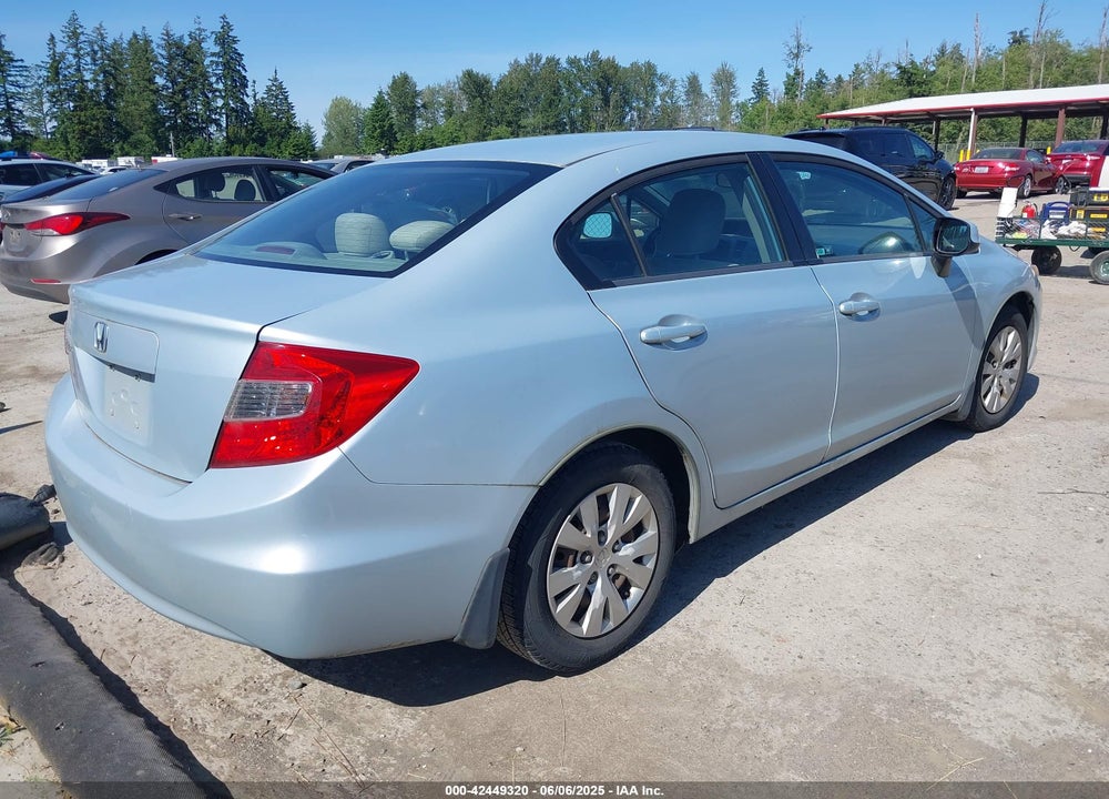 2012 HONDA CIVIC LX VIN: 19XFB2F58CE307494