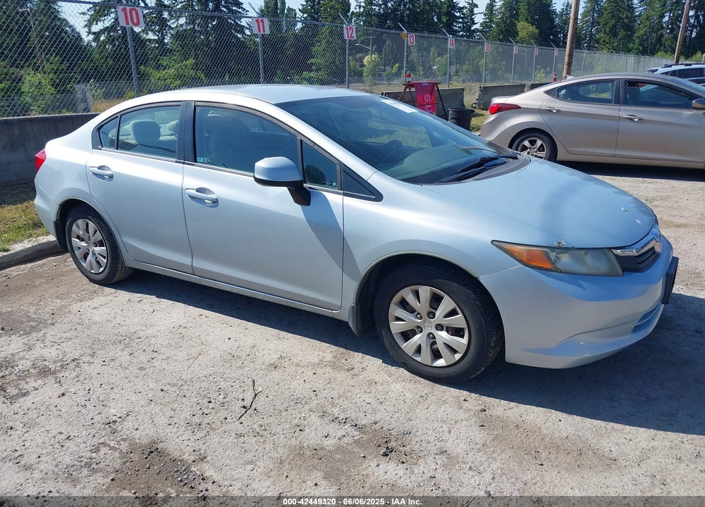 2012 HONDA CIVIC LX VIN: 19XFB2F58CE307494