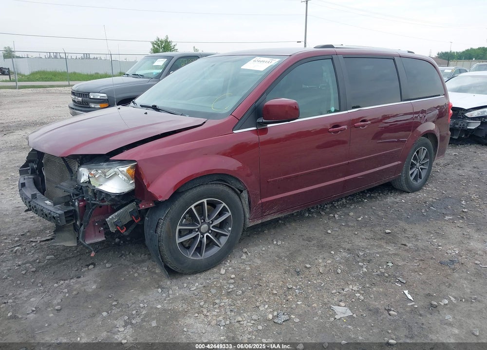 2017 DODGE GRAND CARAVAN SXT VIN: 2C4RDGCG2HR670860