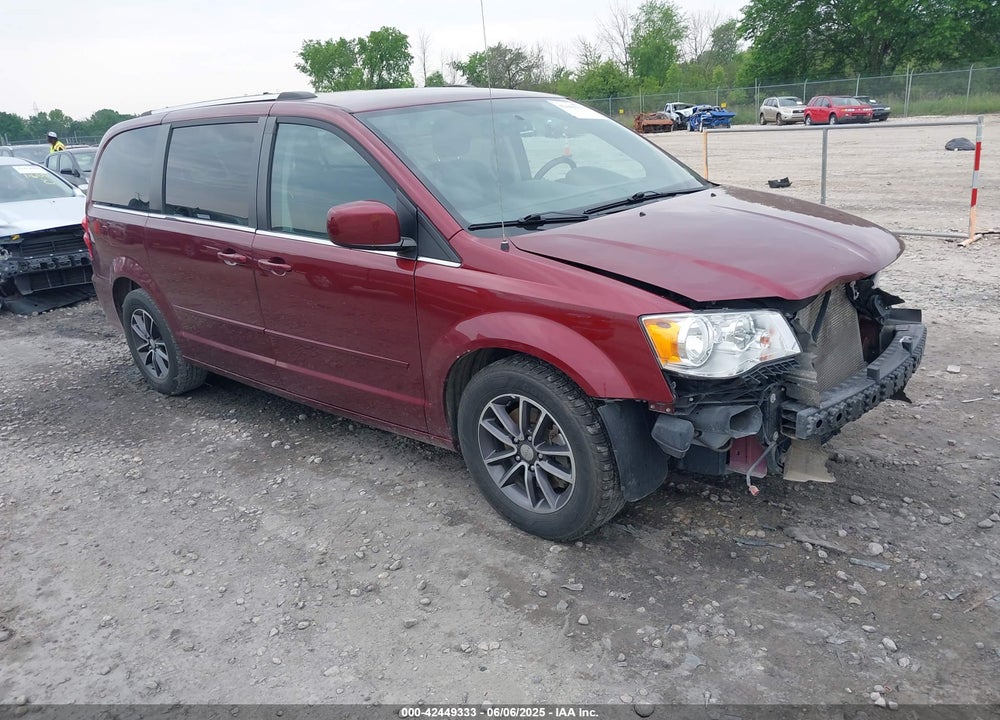2017 DODGE GRAND CARAVAN SXT VIN: 2C4RDGCG2HR670860