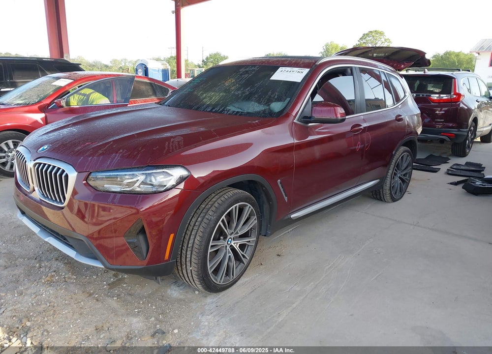 2022 BMW X3 VIN: 5UX53DP00N9M03407