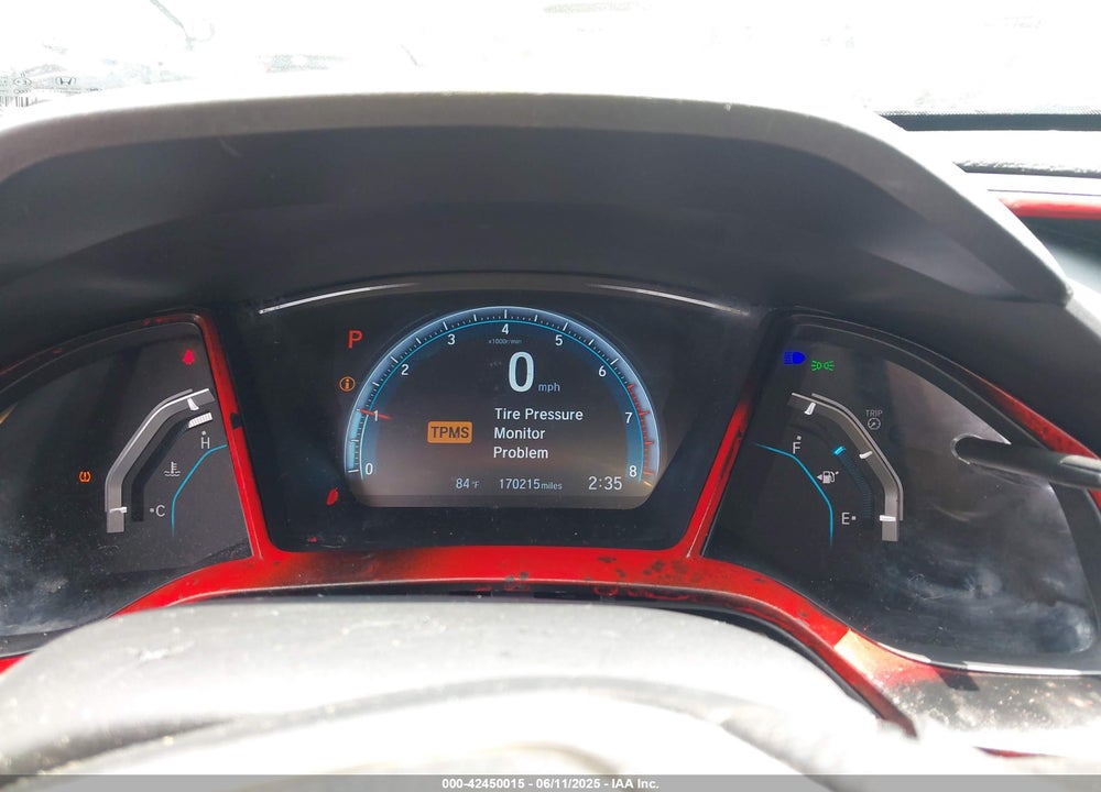2016 HONDA CIVIC VIN: 19XFC1F31GE213422