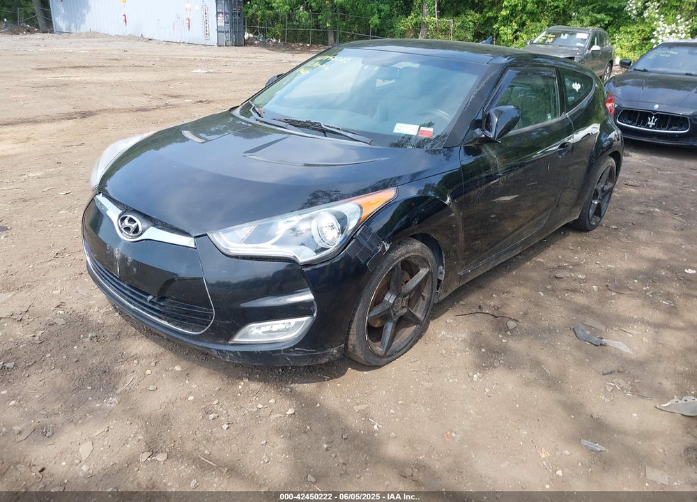 2012 HYUNDAI VELOSTER BASE W/GRAY VIN: KMHTC6AD4CU047582
