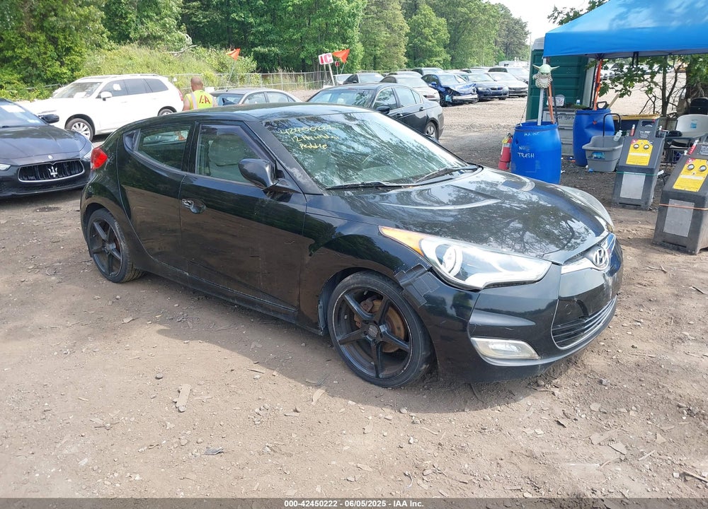 2012 HYUNDAI VELOSTER BASE W/GRAY VIN: KMHTC6AD4CU047582