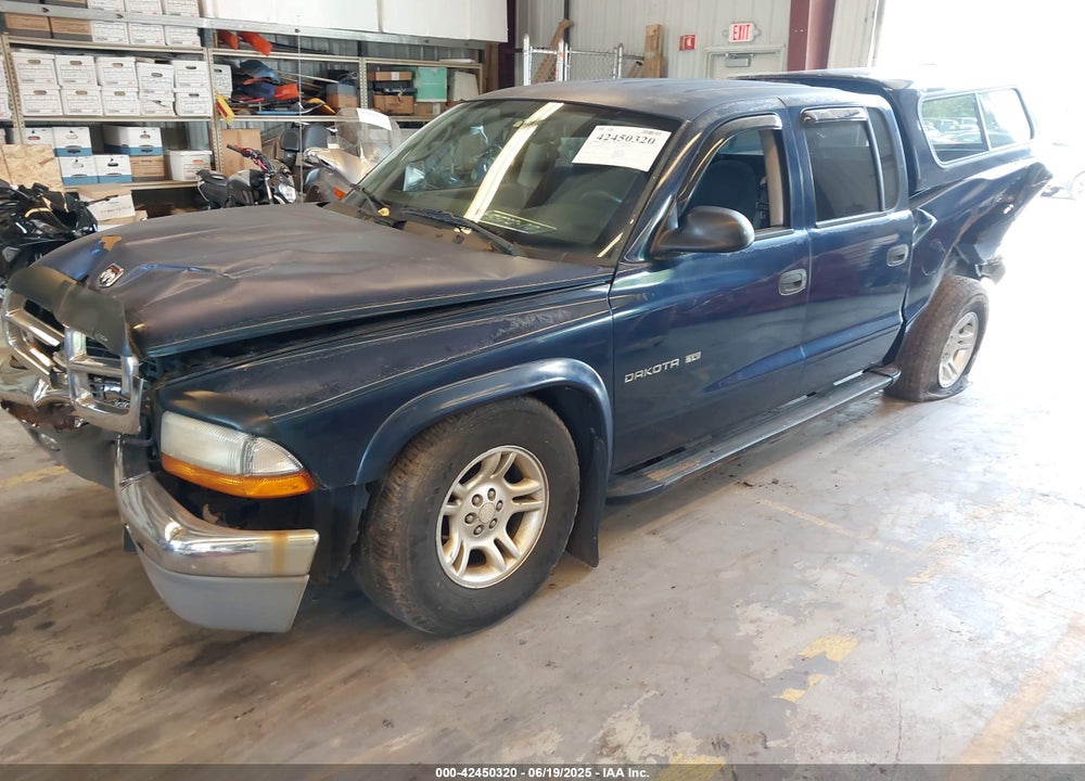 2002 DODGE DAKOTA SLT VIN: 1B7HG48N72S619501