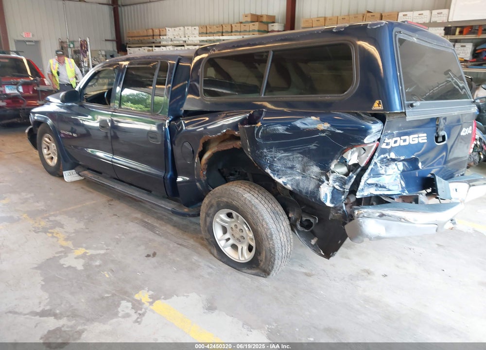 2002 DODGE DAKOTA SLT VIN: 1B7HG48N72S619501