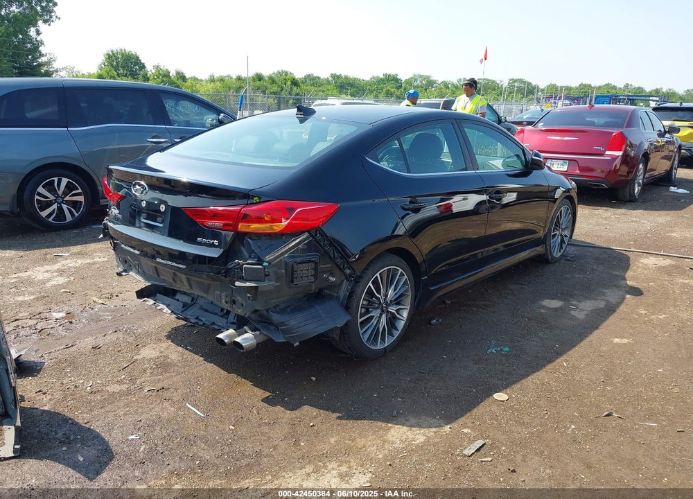 2018 HYUNDAI ELANTRA SPORT VIN: KMHD04LB0JU703254