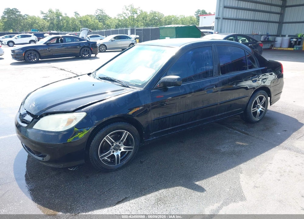 2005 HONDA CIVIC LX VIN: 2HGES16515H527476
