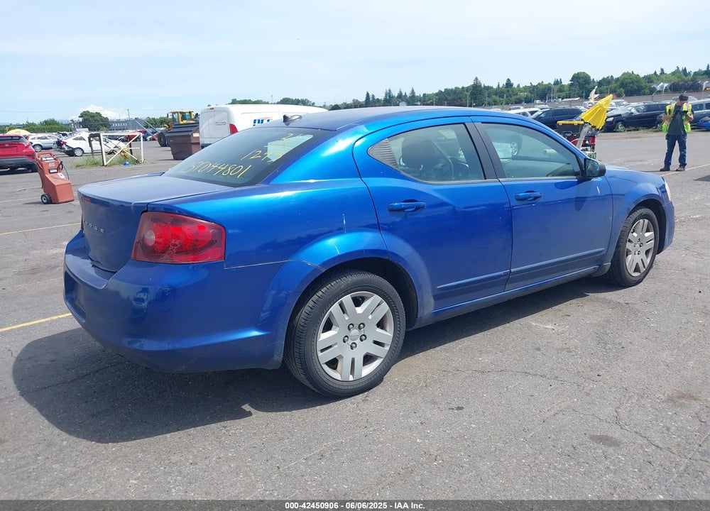 2012 DODGE AVENGER SE VIN: 1C3CDZAB0CN209790