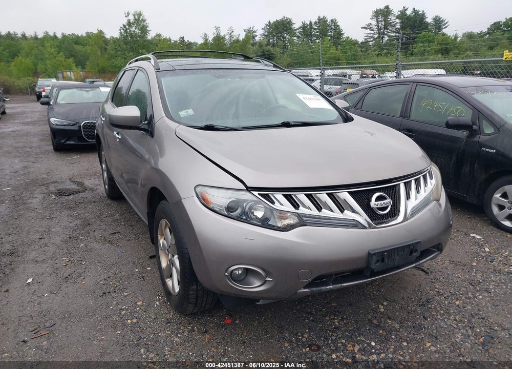 2010 NISSAN MURANO SL VIN: JN8AZ1MWXAW131454