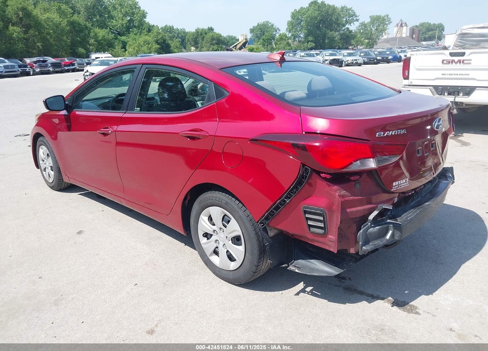 2016 HYUNDAI ELANTRA SE VIN: 5NPDH4AE9GH711804