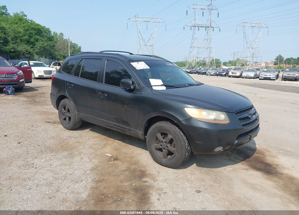 2007 HYUNDAI SANTA FE GLS VIN: 5NMSG73D37H031992